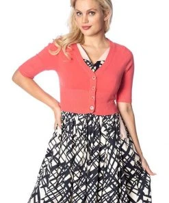 Banned Overload 50's Cardigan Coral