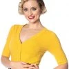 Banned Overload 50's Cardigan Mustard New In