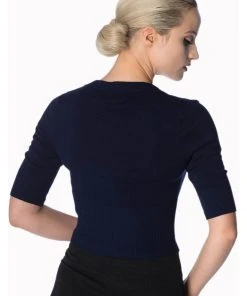 Banned Overload 50's Cardigan Night Blue New In