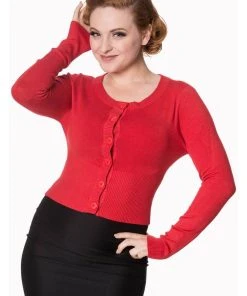 Banned Dolly 50's Cardigan Red