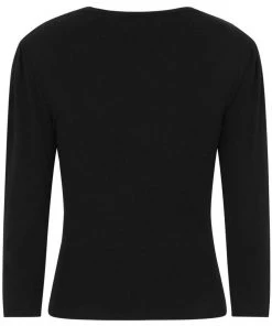 Banned Cat Scallop Collar 40's Cardigan Black New In