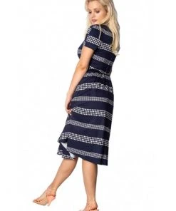 Banned Sail Away 50's Swing Dress Navy
