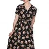 New In Banned Fruit Days 40's Dress Black