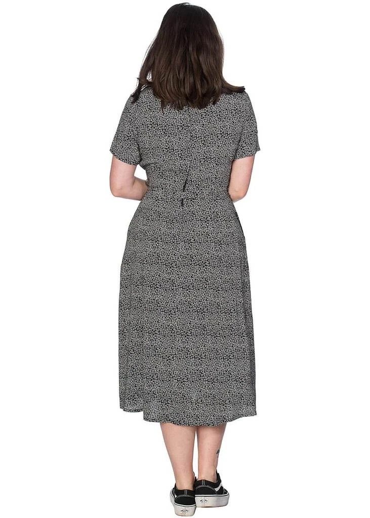Banned Ditzy Floral 40's Shirt Dress Black