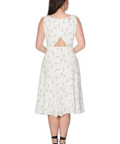 Banned Spring Sprig 60's Dress Cream