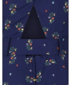 New In Banned Spring Sprig 60's Dress Navy