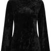 New In Banned Big Crush Velvet 60's Dress Black