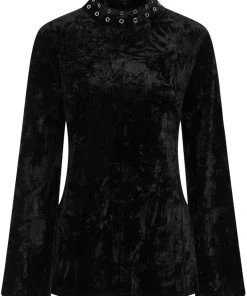 New In Banned Big Crush Velvet 60's Dress Black