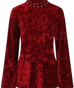 Banned Big Crush Velvet 60's Dress Burgundy
