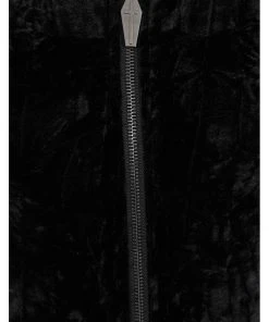 Banned Big Crush Hoodie Velvet 60's Dress Black