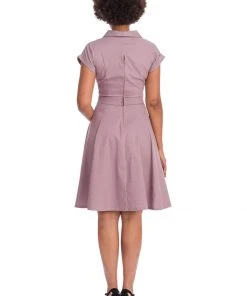 Banned Spot Perfection Polkadot 50's Swing Dress Purple New In