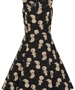 New In Banned Voodoo 50's Swing Dress Black