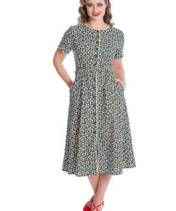 Banned Daisy 40's Swing Dress Black