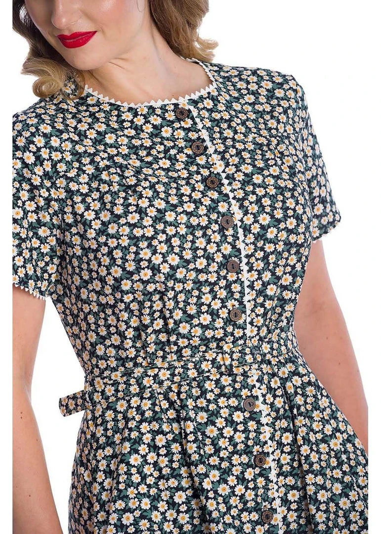 Banned Daisy 40's Swing Dress Black