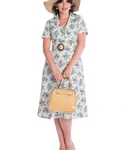 Banned Wild Flower 50's Swing Dress Green