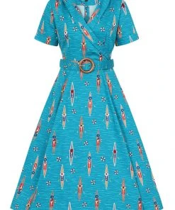 Banned Regatta Girl 50's Swing Dress Blue New In