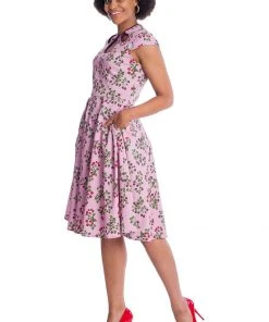 Banned Summer Berry 50's Swing Dress Lilac Purple New In