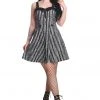 Banned Spooky Nightwalks 50's Swing Dress Black White New In
