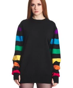 New In Banned Solar Knitted 50's Dress Multi