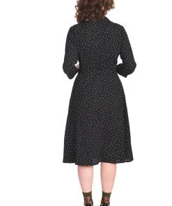 Banned Delicious Dots 50's Dress Black New In