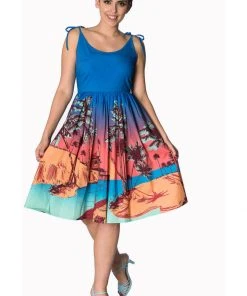 New In Banned Tropical 50's Swing Sundress