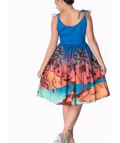 New In Banned Tropical 50's Swing Sundress
