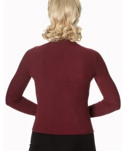 New In Banned Let's Tango Jumper Burgundy