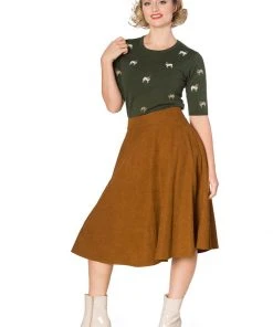 New In Banned Pug Dog 40's Jumper Green