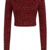 Banned Raptor Leopard 50's Jumper Red