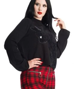 Banned Sabrina Cat Jumper Black New In