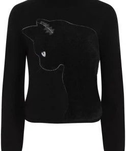 Banned Sabrina Cat Jumper Black New In