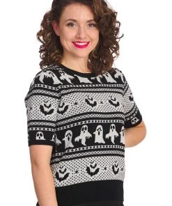 Banned Ghost Delight 50's Jumper White