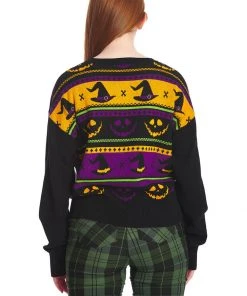 New In Banned Pumpkin 50's Jumper Black