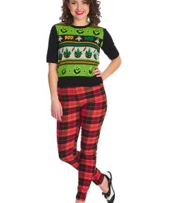 Banned Spooky Boo 50's Jumper Black New In