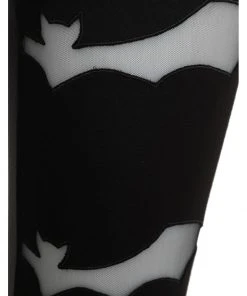 New In Banned Philomena Bat 80's Leggings Black