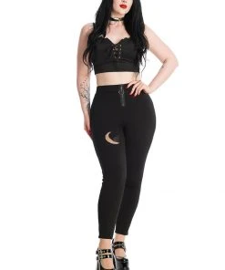 Banned Galathea Moon 80's Leggings Black