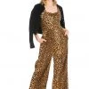 Banned Feline Friendly 50's Jumpsuit Leopard Black New In