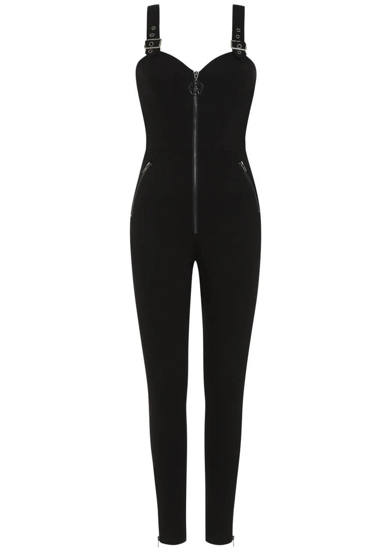 New In Banned Dolores 80's Jumpsuit Black
