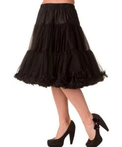 New In Banned 50's Petticoat Knee Length Black