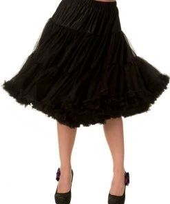 New In Banned 50's Petticoat Knee Length Black