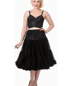 Banned 50's Petticoat Long Black