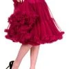 Banned 50's Petticoat Long Bordeaux Color