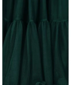 Banned 50's Petticoat Lang Dark Green New In