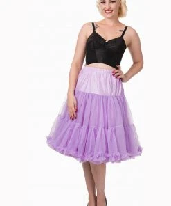 New In Banned 50's Petticoat Long Lavender