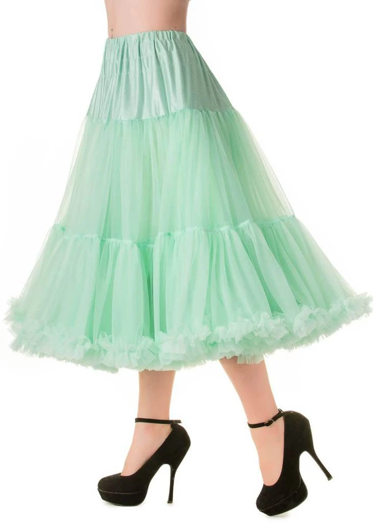 New In Banned 50's Petticoat Long Mint Color