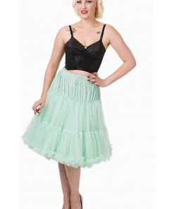 New In Banned 50's Petticoat Long Mint Color