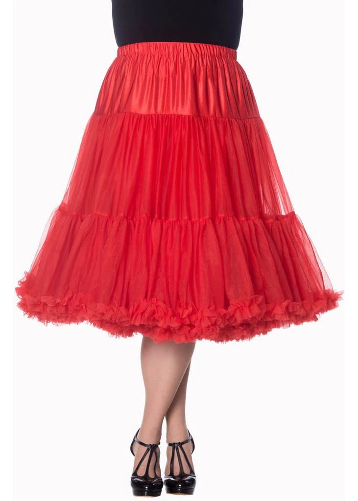 Banned 50's Petticoat Long Red New In
