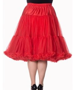 Banned 50's Petticoat Long Red New In