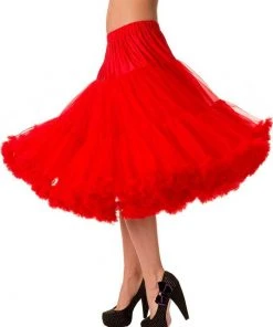 Banned 50's Petticoat Long Red New In