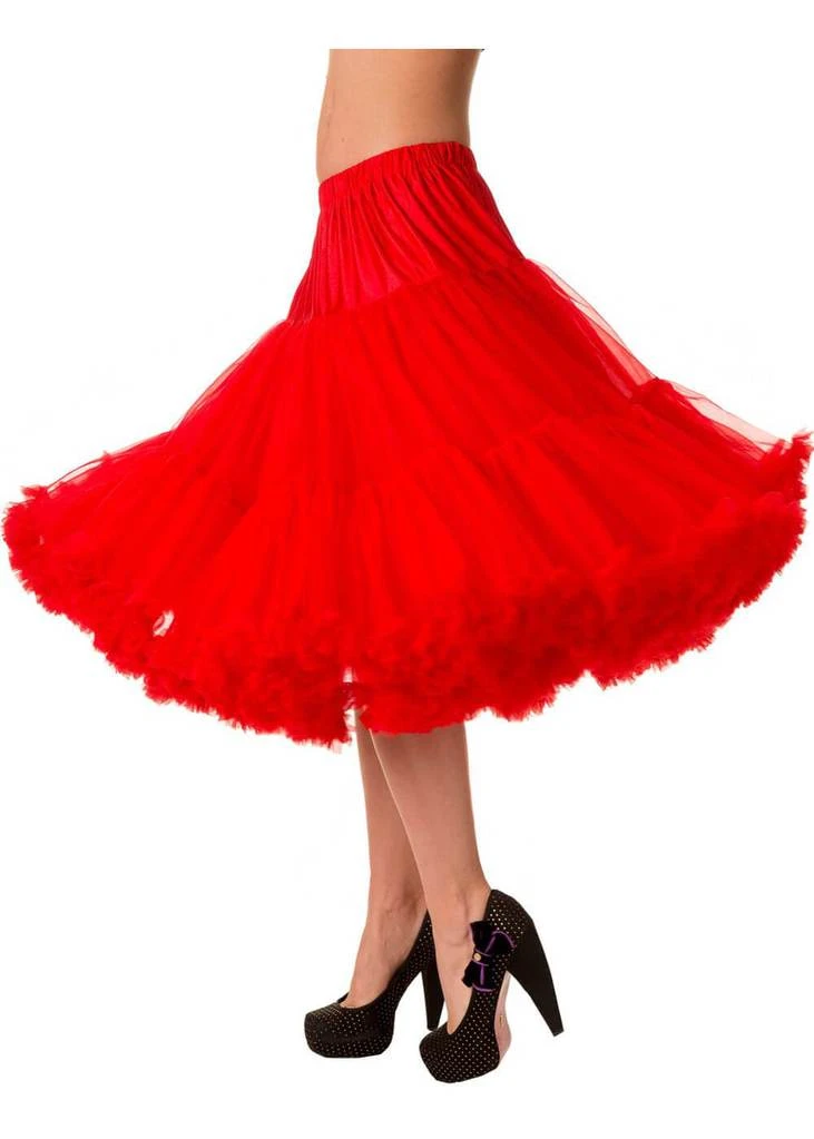 Banned 50's Petticoat Long Red New In